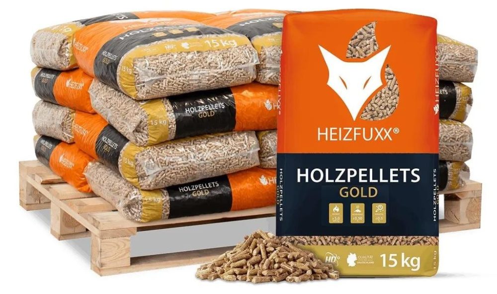 Heizfuxx Gold HD im Kompaktvorrat – 20 Säcke, 300 kg gesamt – Produktansicht 1