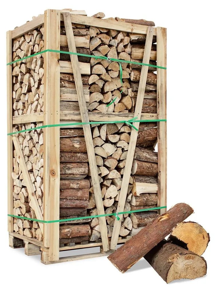 Bûches de résineux Heizfuxx – 33 cm, 1,8 stère pour 750 kg
