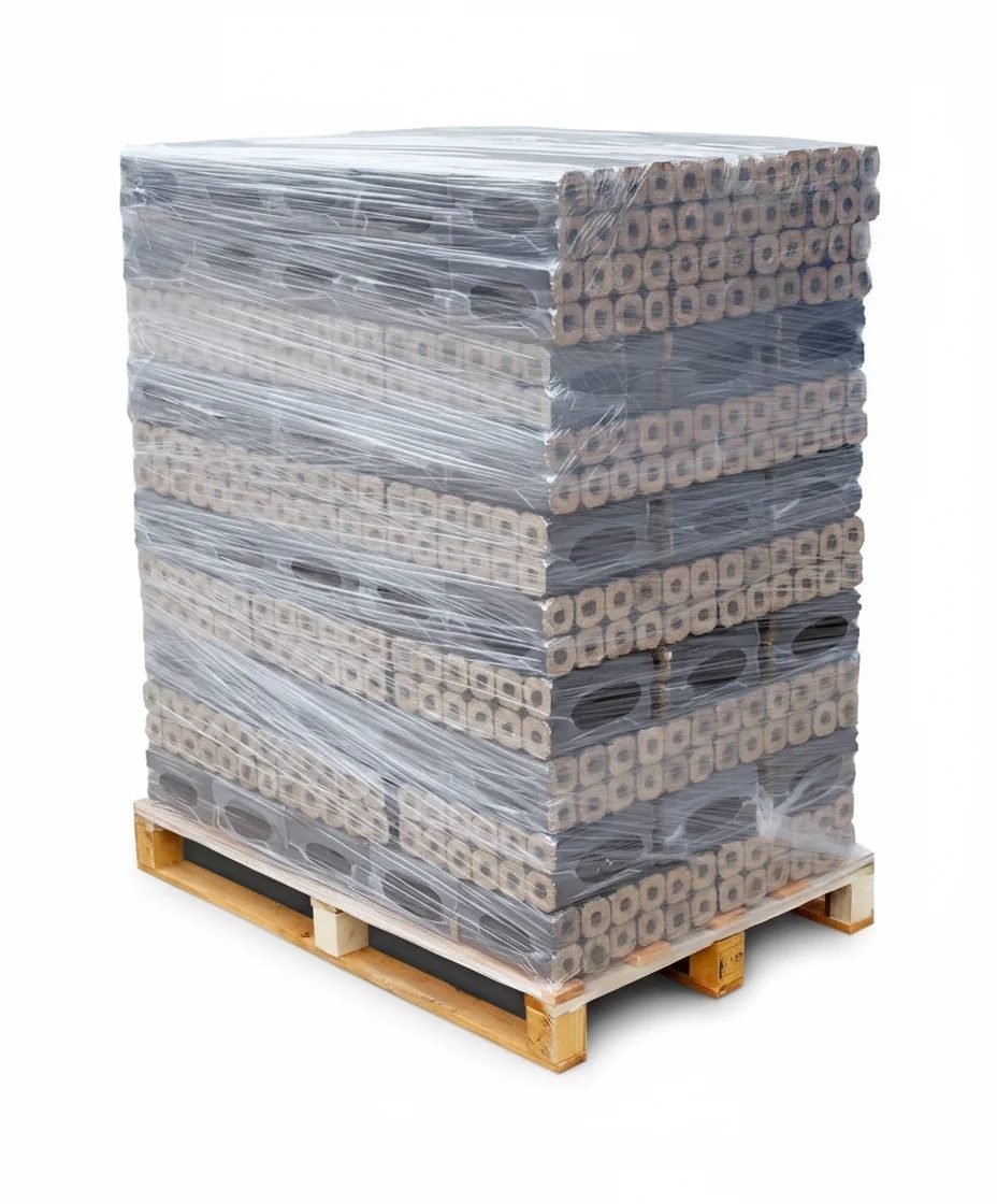 Pini Kay à trou central, hêtre pur – 960 kg de briquettes