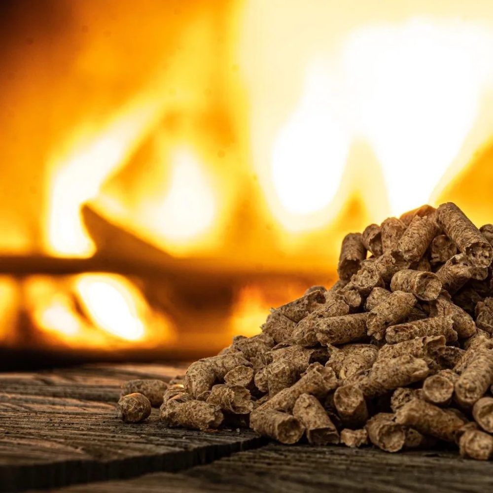 REKORD Holzpellets als Palettenvorrat – 990 kg – Produktansicht 1